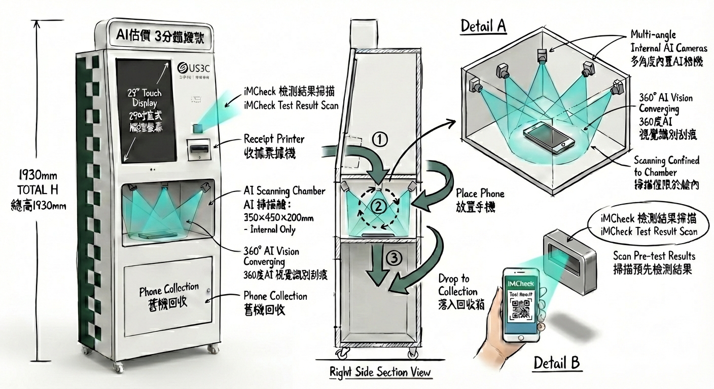 US3C AI 智能回收機台